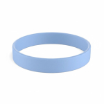Pulseira de silicone para eventos 100% personalizável feita a medida cor azul riviera sétima vista