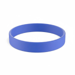 Pulseira de silicone para eventos 100% personalizável feita a medida cor azul elétrico sétima vista