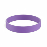 Pulseira de silicone para eventos 100% personalizável feita a medida cor violeta sétima vista