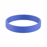 Pulseira de silicone para eventos 100% personalizável feita a medida cor azul real sétima vista