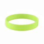 Pulseira de silicone para eventos 100% personalizável feita a medida cor verde-lima sétima vista
