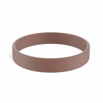 Pulseira de silicone para eventos 100% personalizável feita a medida cor castanho escuro sétima vista