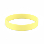 Pulseira de silicone para eventos 100% personalizável feita a medida cor amarelo-claro sétima vista