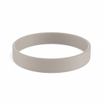 Pulseira de silicone para eventos 100% personalizável feita a medida cor cinzento topo sétima vista