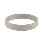 Pulseira de silicone para eventos 100% personalizável feita a medida cor cinzento topo