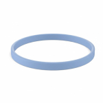 Pulseira fina silicone para eventos 100% personalizável feita a medida cor azul riviera sétima vista