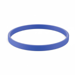 Pulseira fina silicone para eventos 100% personalizável feita a medida cor azul real sétima vista