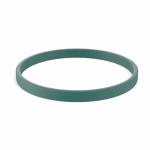 Pulseira fina silicone para eventos 100% personalizável feita a medida cor verde militar sétima vista