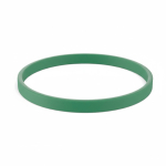 Pulseira fina silicone para eventos 100% personalizável feita a medida cor verde-escuro sétima vista