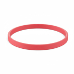 Pulseira fina silicone para eventos 100% personalizável feita a medida cor grená sétima vista