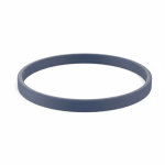 Pulseira fina silicone para eventos 100% personalizável feita a medida cor azul ultramarino sétima vista