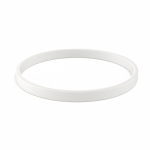 Pulseira fina silicone para eventos 100% personalizável feita a medida cor lilás sétima vista