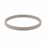 Pulseira fina silicone para eventos 100% personalizável feita a medida cor cinzento topo sétima vista