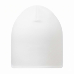 Gorro de tamanho único de poliéster camada dupla personalização total cor branco sétima vista