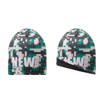 Gorro, tamanho único, poliéster, camada 2x personalização total cor branco