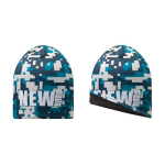 Gorro, tamanho único, poliéster, camada 2x personalização total cor branco