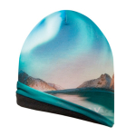 Gorro, tamanho único, poliéster, camada 2x personalização total cor branco quinta vista