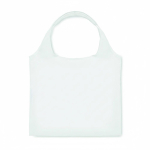 Saco de compras dobrável com bolso interior personalização total cor branco sétima vista