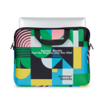 Pasta para portátil de neopreno resistente à água personalização total cor branco quinta vista