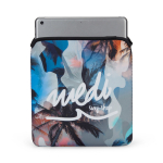 Bolsa para tablet de neopreno resistente à água personalização total cor branco quinta vista