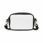 Bolsa tiracolo de neopreno com alça ajustável personalização total cor branco sétima vista