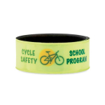 Pulseira de fita refletora prateada ou amarela personalização total cor amarelo fluorescente