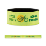 Pulseira de fita refletora prateada ou amarela personalização total cor amarelo fluorescente quinta vista