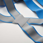 Arnês de trabalho refletor de alta visibilidade personalização total cor azul quinta vista