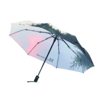 Guarda-chuva dobrável automático bolsa a condizer Ø95 personalização total cor branco quinta vista