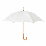 Guarda-chuva automático eixo e punho madeira Ø102 personalização total cor branco sétima vista