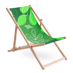 Cadeira de praia, respaldo amovível, feita na UE personalização total cor branco