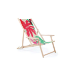 Cadeira de praia, braços/porta-copos feita na UE personalização total cor branco