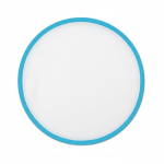 Frisbee dobrável com borda colorida personalização total cor ciano sétima vista