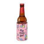 Manga isolante de neopreno para latas de 33 ml personalização total cor branco