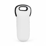 Porta-garrafas de neopreno com asa resistente à água personalização total cor branco sétima vista