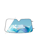 Para-sol de carro com 2 ventosas transparentes personalização total cor branco vista principal