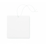 Ambientador de carro em forma personalizada personalização total cor branco sétima vista