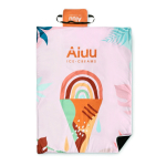 Manta piquenique dobrável poliéster polar 220 g/m2 personalização total cor branco quinta vista