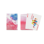 Baralho de 54 cartas de jogar com acabamento mate personalização total cor branco