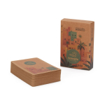 Baralho de 54 cartas de jogar de papel kraft personalização total cor branco quinta vista
