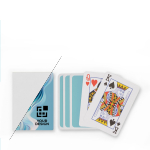 Baralho 54 cartas de jogar mini acabamento mate personalização total cor branco vista principal