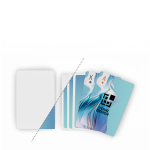 Baralho de 54 cartas de jogar personalização total nos 2 lados cor branco vista principal