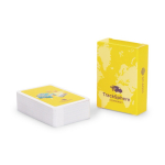Baralho de 54 cartas mini personalização total nos 2 lados cor branco