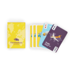 Baralho de 54 cartas mini personalização total nos 2 lados cor branco