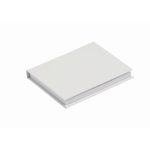Bloco notas adesivas capa flexível e marca-página personalização total cor branco