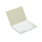 Notas adesivas personalizadas em papel de fibras vegetais produzidas na UE cor branco quinta vista