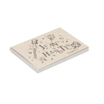 Notas adesivas personalizadas em papel de fibras vegetais produzidas na UE cor branco