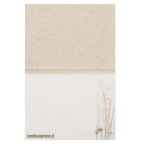 Notas adesivas personalizadas em papel de fibras vegetais produzidas na UE cor branco quinta vista