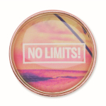 Pin metálico redondo a cor bem garrida personalização total cor rosa ouro