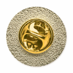 Pin metálico redondo a cor bem garrida personalização total cor nude terceira vista